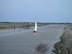 Fahrrinne bei Ebbe bei Neuharlingersiel