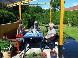 Gartenterrasse Sauna