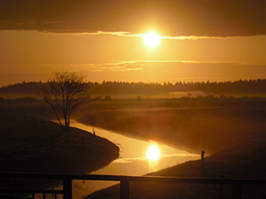 Herbsturlaub Sonnenaufgang