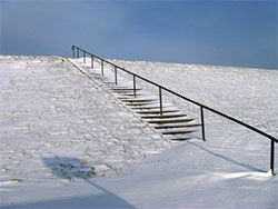 Winter am Deich bei Ostbense